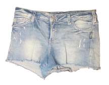 Silver Denim AIKO shorts