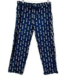 Dover Saddle Womens Hit the Hay Midnight Sky Flannel Pajama Pants Xlarge