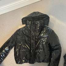 Boohoo Black Puffer Coat