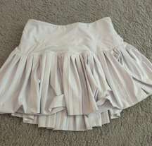 pleated tennis skirt white