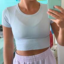 Light Blue  Crop Top