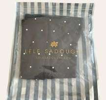 Lele Sadoughi Jet Black Pearl Embellished Gaiter Face Mask NEW