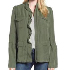 Hinge Seattle feminine utility jacket army green M