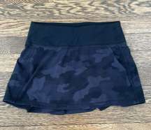 Pace Rival Mid-rise Skirt In Black Camo