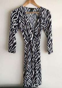 INC‎ international concept Aztec long sleeve dress faux wrap Womens Size S