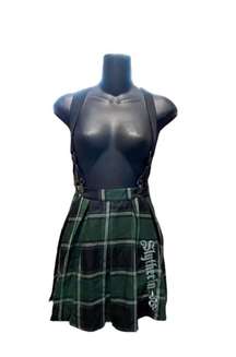 Slytherin Pleated Suspender Skirt