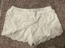 Super Cute Lace White Shorts