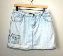 Vintage Gloria Vanderbilt denim skirt light wash with built in short