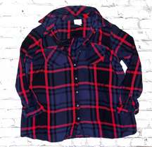 Plaid Flannel Button Down Shirt Medium