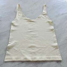 Anthropologie Seamless Shaping Tank in Off White Size Large NWOT