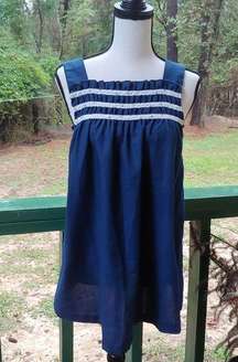 Vintage Blue Smocked Dainty Tank