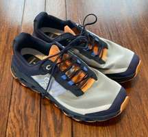 On Running Cloud Vista trail hiking  Running walking Shoe blue grey orange 9.5