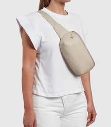 Monos Metro Sling Bag in Ivory Vegan Leather