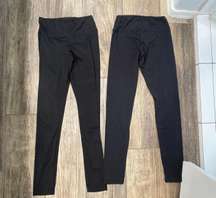 2 Pairs Of Black Leggings Sold Together 