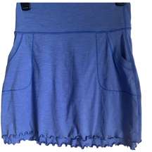 Peter Millar Seaside Tennis/Golf Ruffle Hem Blue UPF 50+ Athleisure Skort SizeXS