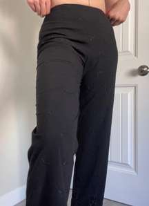 beautiful black straight leg trousers