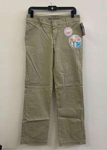 NEW Dickies WOMEN'S Relaxed Fit Straight Leg Stretch Twill Pants  Tan size 4R
