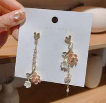 Flower Dangle Drop Earrings for Women