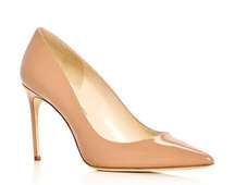 Brian Atwood Beige Patent Leather Stiletto Heel size 8