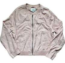 American Eagle Blush Pink Lightweight Bomber Jacket Large