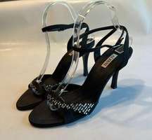 Alfani Womens  Heels Formal Style Rhinestone Shoe Black Size 9