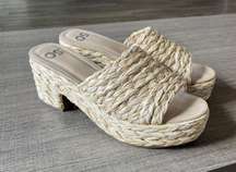 Raffia Platform Sandals