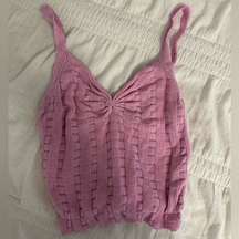 Urban Outfitters Medium Pink Checkered Crop top