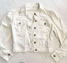 NWOT June & Hudson Linen blend cropped jacket size XS