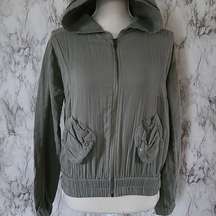 LondonJean sage bomber jacket size xs