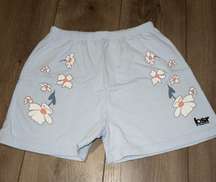 NIP BSR x  Blue Flower Loungewear Sweat Shorts Size XL