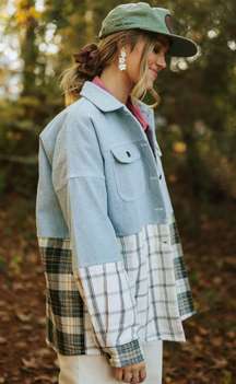 The Hailey Denim Flannel Jacket