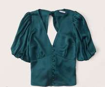 Satin Tie Back Blouse