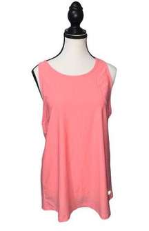 Reaction Kenneth Cole pink athletic tank top women’s size large NWT