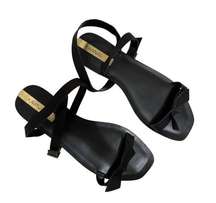 Kaanas Womens Leblon Bow Open Toe Sandals Black Size 10M