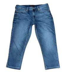 Medium Wash Girlfriend Denim Capri Jeans Size 8