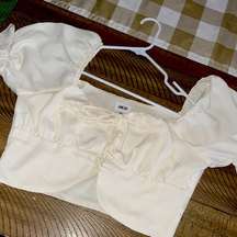 LANE 201 cream blouse