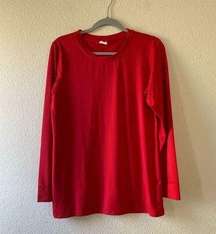 Zyia Active womens xl Red Chill Long T long sleeve breathable quick dry