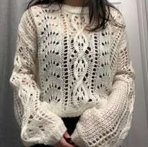 Moon And Madison Crochet Sweater