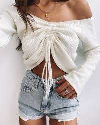 White Knit Top