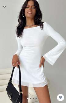 Lukea Long Sleeve Mini White Dress