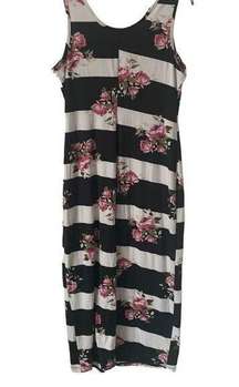 Pre Owned Women’s Say Anything Sleeveless Floral Dress Cover Up Sz Lg