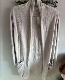 NWT  cream colored cozy knit cardigan sweater