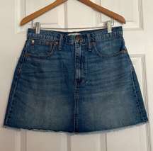 rigid denim mini skirt Size 30