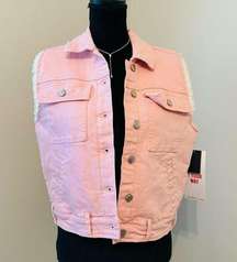 New! Celebrity Pink Sherpa Vest Size M