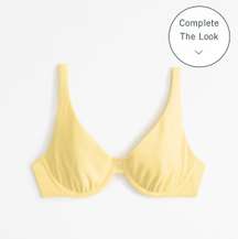 High Apex Underwire Bikini Top Yellow