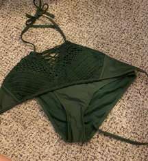 Green Crochet Bikini Set