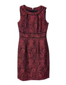 Burgundy Beaded Dress Sz 4