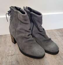 Bos & Co. Gray Heeled Booties Size 40