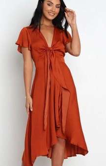 Petal & Pup Montrose Midi Dress Rust