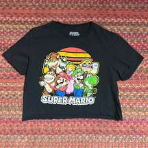 SUPER MARIO GRAPHIC TEE CROP TOP TEE